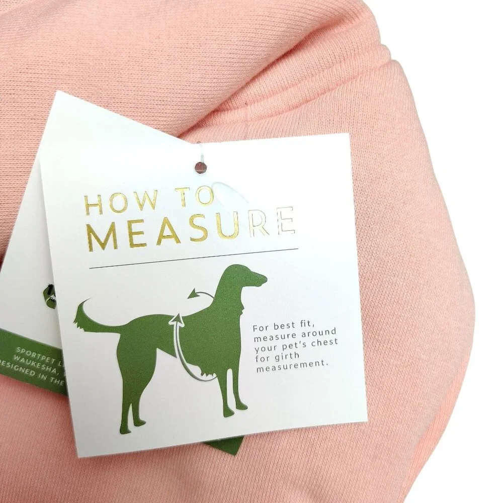 SportPet Medium Size Dog Colorblock Pink Hoodie Coat